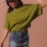 Dolman Boat Neck Sweater Top