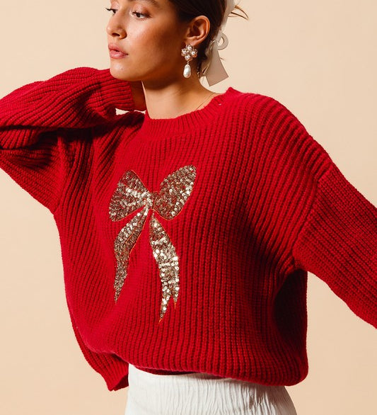 Maya Ribbon Sweater Top