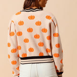 Pumpkin Sweater Cardigan