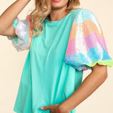 Annie Bubble Sleeve Blouse