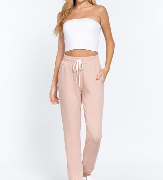 French Terry Fleece Jogger Pants