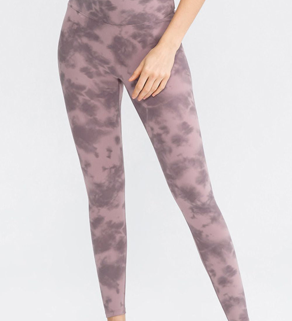 Wide Waistband Slim Fit Long Sports Pants