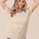 Dianna Short Sleeve Sweater