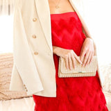 Red Tassel Tube Mini Dress
