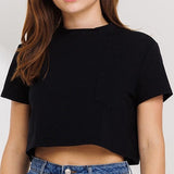 Black Cropped Tee