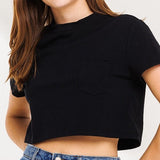 Black Cropped Tee