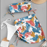Tie-dye Split Sexy Bikini Bandage
