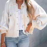 Apricot Patch Oversized Jacket